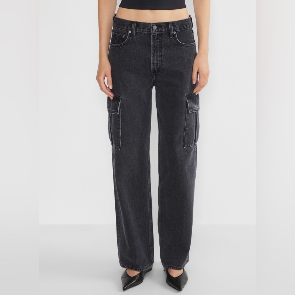 Aritzia Denim Forum The Farrah Hi-Rise Cargo Jean